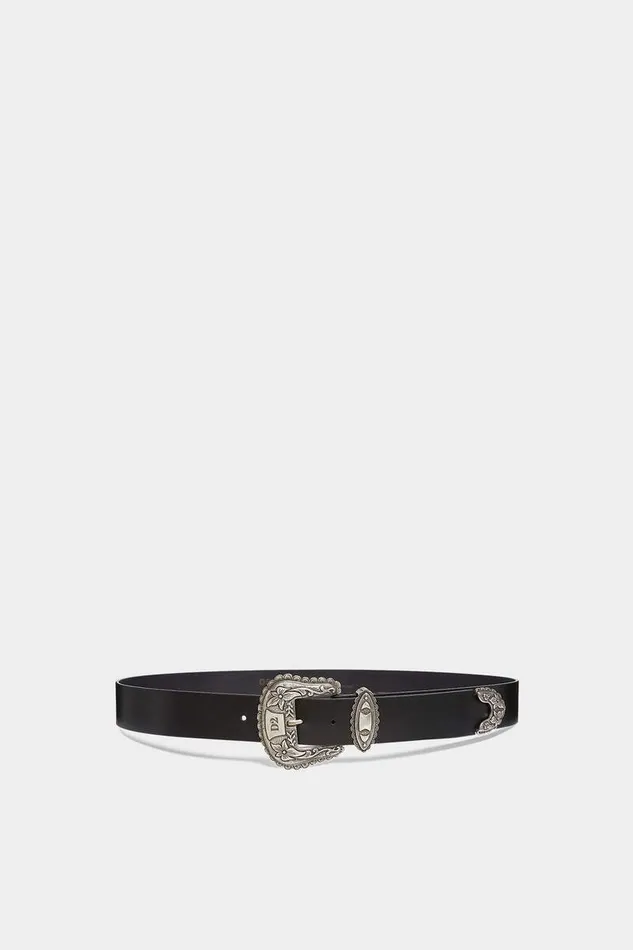 Dsquared2 Belts Vintage Buckle Belt Black 8211 Men