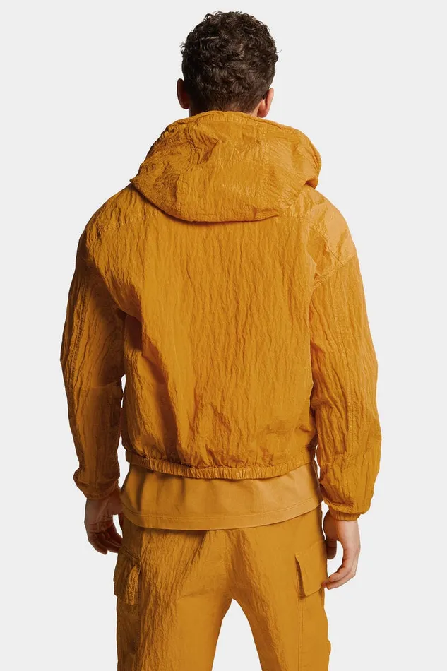 Dsquared2 Coats and Outerwear Icon New Generation Nylon Windbreaker Sunflower 8211 Men