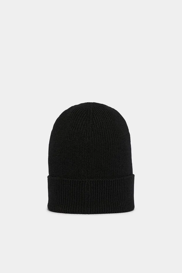 Dsquared2 Headwear D2 Patch Beanie Black 8211 MenWomen