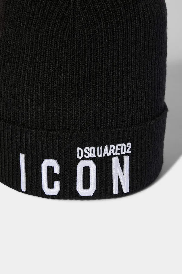 Dsquared2 Headwear D2 Patch Beanie Black 8211 MenWomen