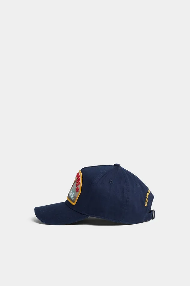 Dsquared2 Headwear Logo Patch Baseball Cap Dark Blue 8211 Men