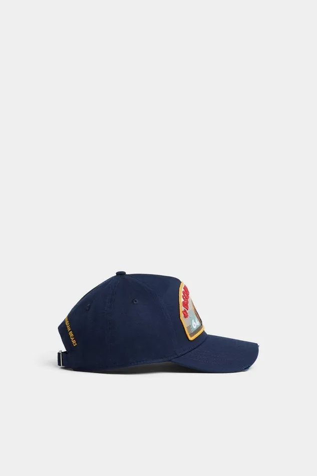 Dsquared2 Headwear Logo Patch Baseball Cap Dark Blue 8211 Men
