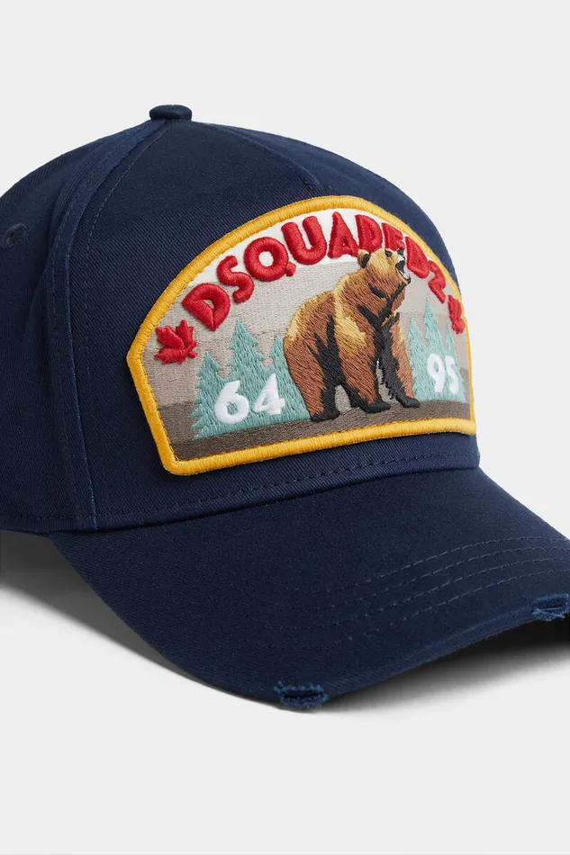 Dsquared2 Headwear Logo Patch Baseball Cap Dark Blue 8211 Men