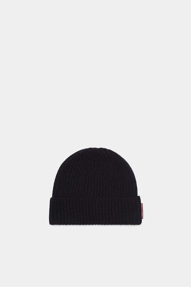 Dsquared2 Headwear Scarf and Hat Warmy Knit Set Dark Blue 8211 Men