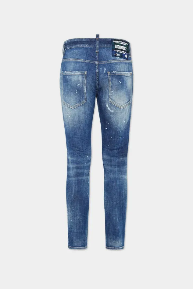 Dsquared2 Jeans Light Heritage Wash Skater Jeans Navy 8211 Men