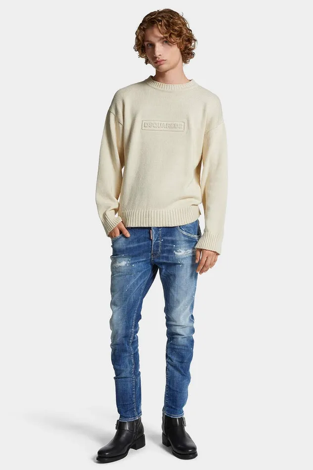 Dsquared2 Jeans Light Heritage Wash Skater Jeans Navy 8211 Men