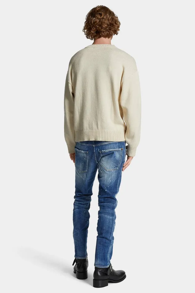 Dsquared2 Jeans Light Heritage Wash Skater Jeans Navy 8211 Men
