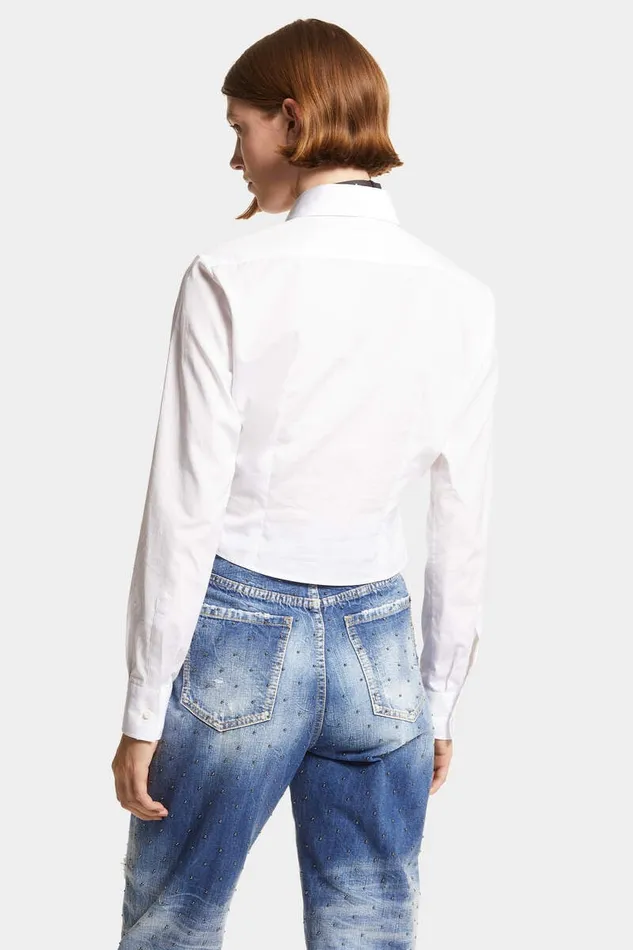 Dsquared2 Shirts Dean Mini Shirt White 8211 Women