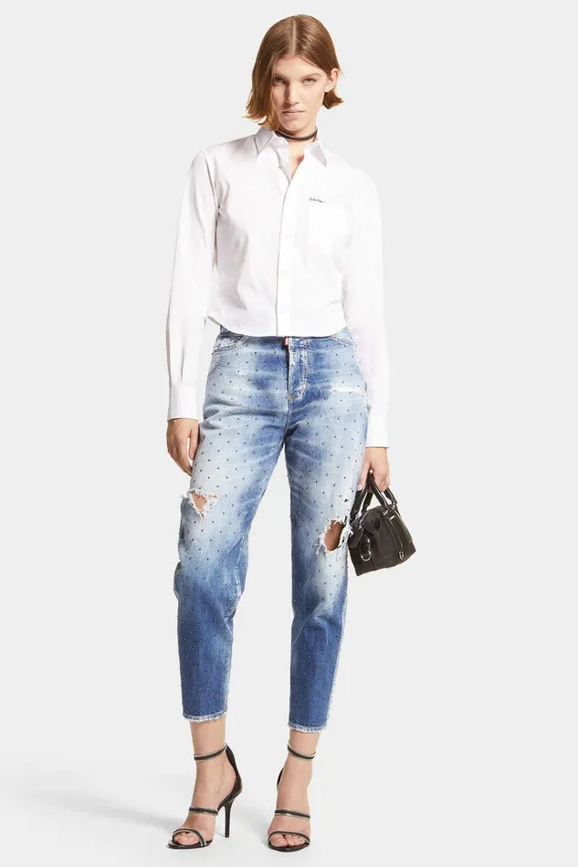 Dsquared2 Shirts Dean Mini Shirt White 8211 Women