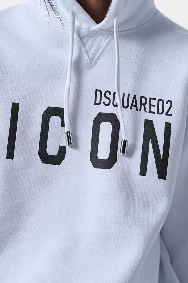 Dsquared2 Sweatshirts Icon Cool Fit Hoodie White 8211 Women