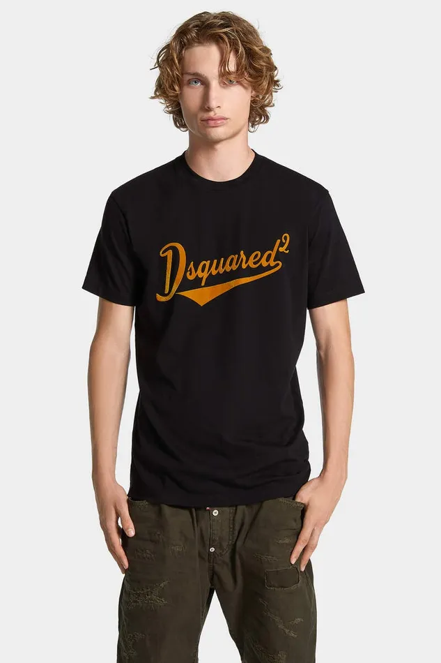 Dsquared2 TShirts and Polo Cool Fit Velvet Logo TShirt Black 8211 Men