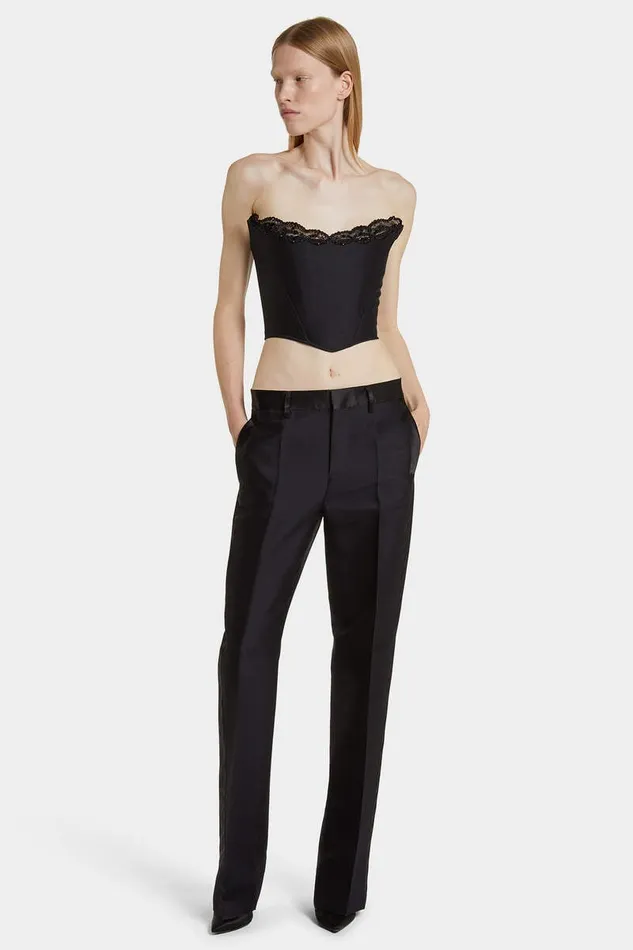 Dsquared2 Trousers Daisy Tuxedo Pant Black 8211 Women