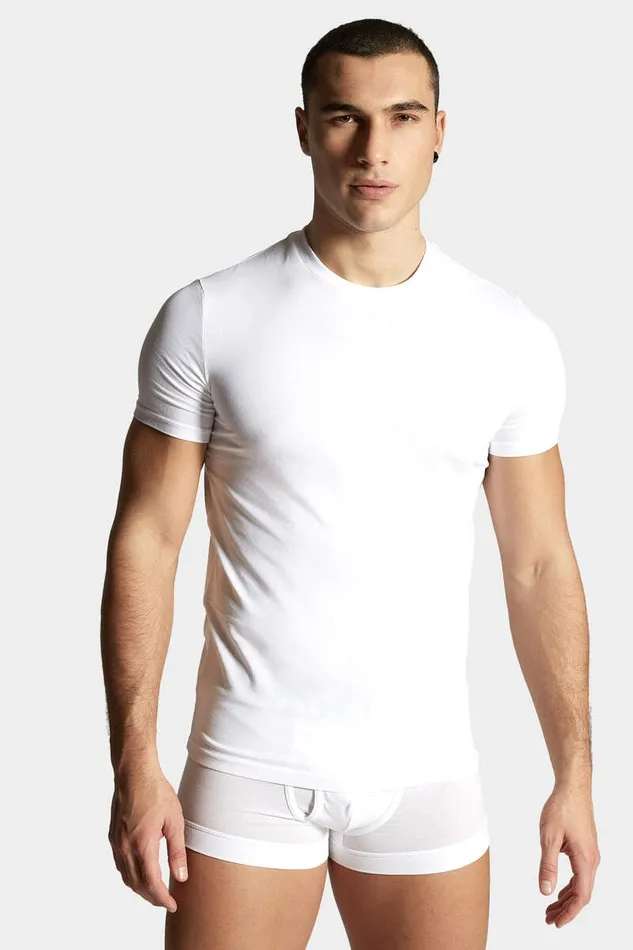 Dsquared2 Underwear Basic Basic TShirt Twin Pack White 8211 Men