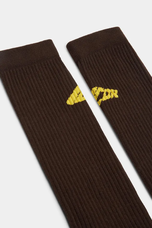 Dsquared2 Underwear Icon New Generation Socks Brown 8211 Men