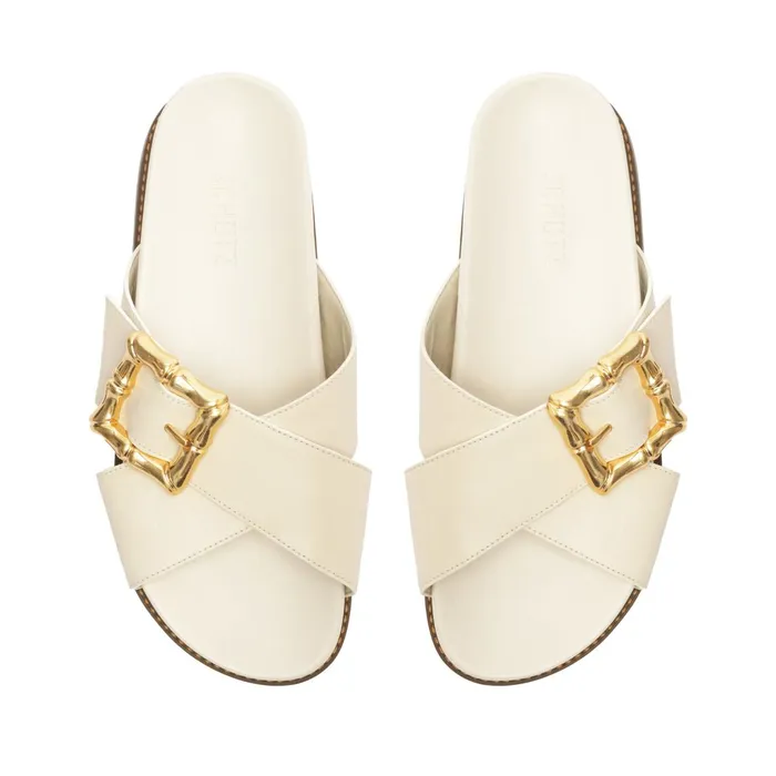 Enola Crossed Sporty Sandal Pearl Women Schutz Shoes Enola