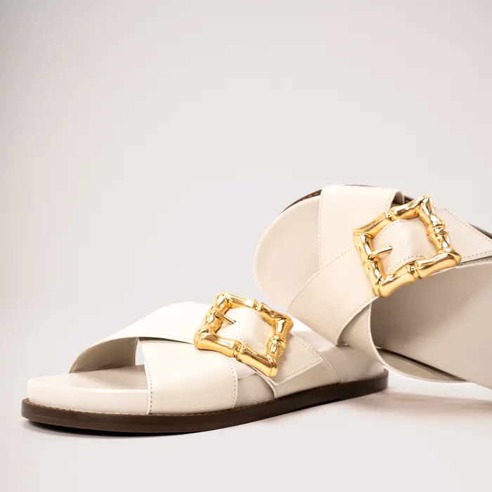 Enola Crossed Sporty Sandal Pearl Women Schutz Shoes Enola