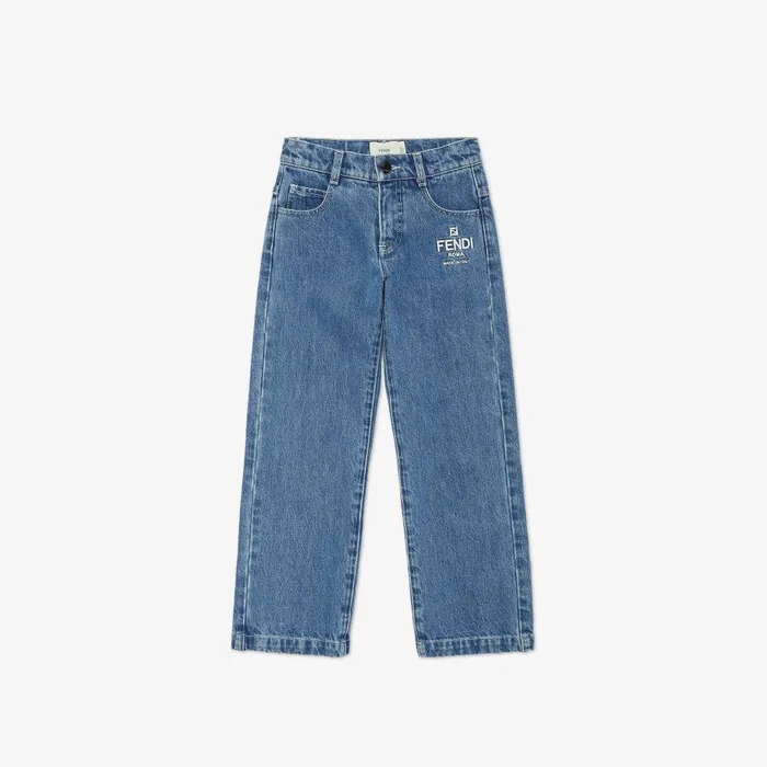 Fendi Clothing Junior Pants Denim Junior Pants 8211 Kids