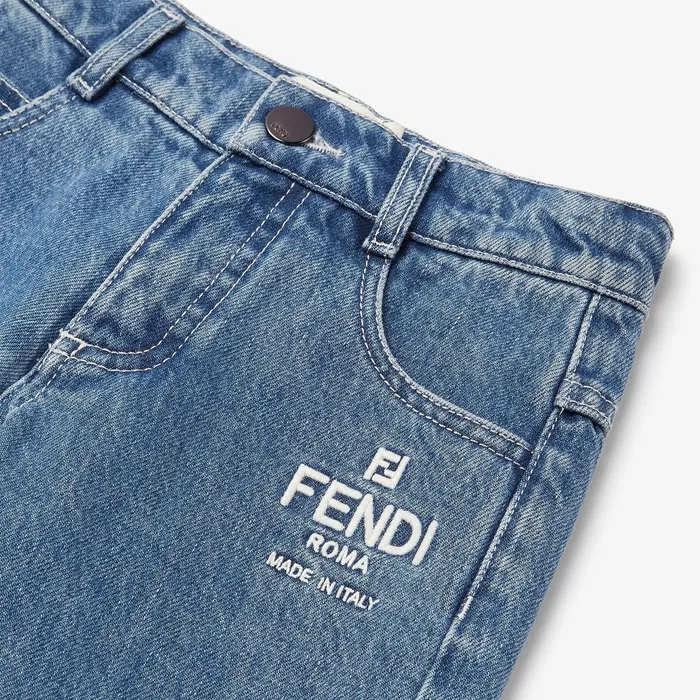 Fendi Clothing Junior Pants Denim Junior Pants 8211 Kids