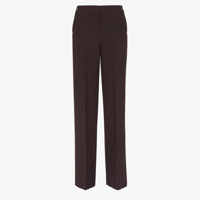 Fendi Coordinated Sets Pants Dark Purple Grain De Poudre Wool Pants 8211 Women