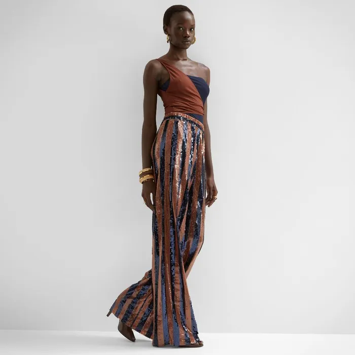 Fendi Coordinated Sets Pants Pequin Tulle Pants With Sequins 8211 Women