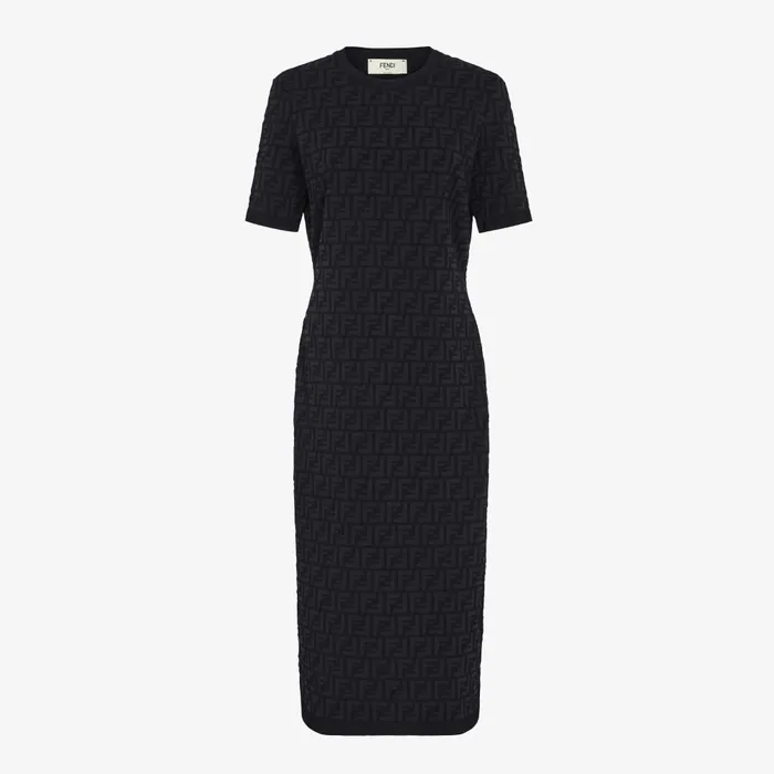 Fendi Dresses and Jumpsuits Dress Black FF Viscose Dress 8211 Women