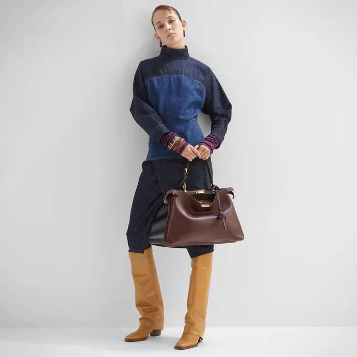Fendi Dresses and Jumpsuits Dress Blue Twotone Denim Dress 8211 Women