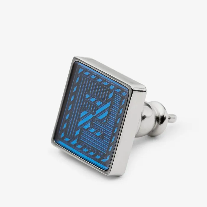 Fendi Earrings Fendi Shadow Earring Light Blue Metal Earring 8211 Men