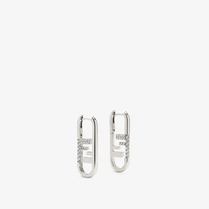 Fendi Earrings O039LockEarrings Silvercolored Earrings 8211 Women