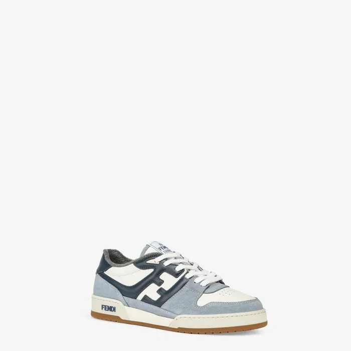 Fendi Fendi Match Fendi Match Sneakers Light Blue Suede Low Tops 8211 Men