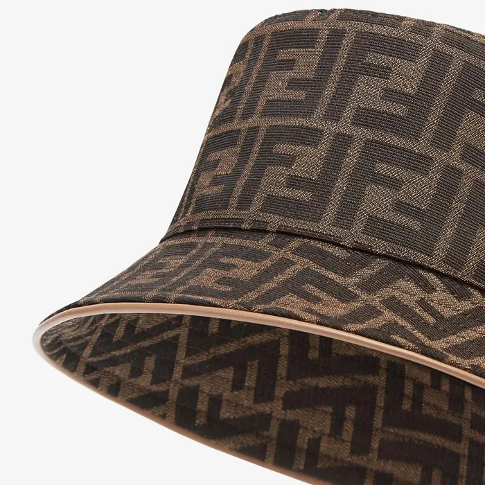 Fendi Hats and Gloves Hat Brown FF Jacquard Hat 8211 Women