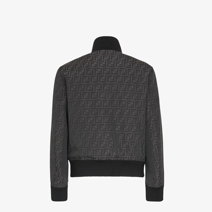 Fendi Outerwear Blouson FF Jacquard Fabric Jacket 8211 Men