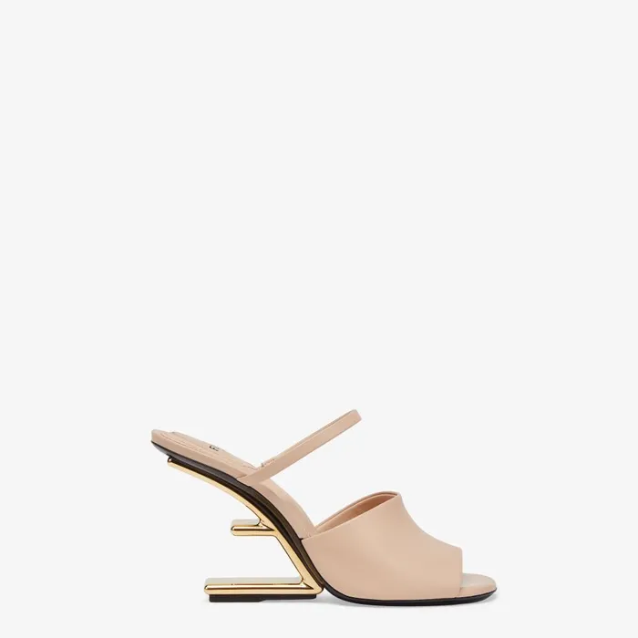 Fendi Pumps and Slingbacks Fendi First Pink Leather Highheeled Sandals 8211 Women