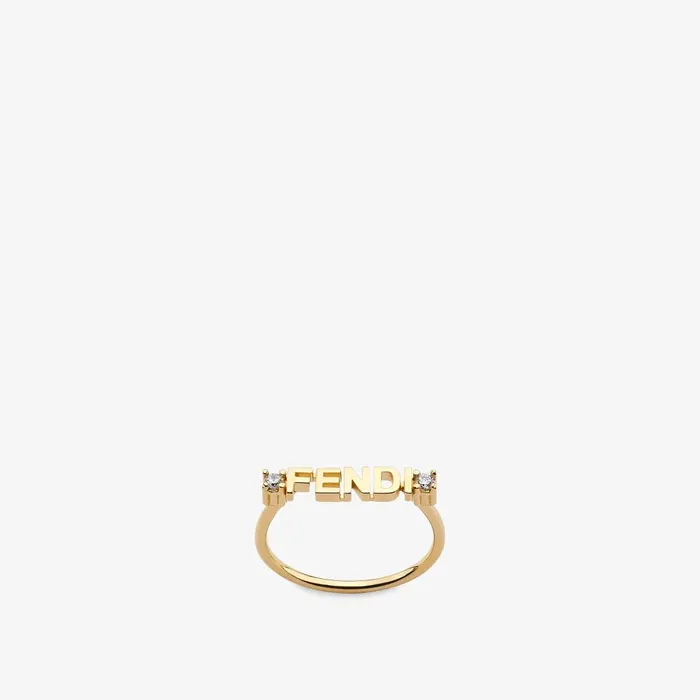 Fendi Rings Fendigraphy Ring Goldcolored Ring 8211 Women