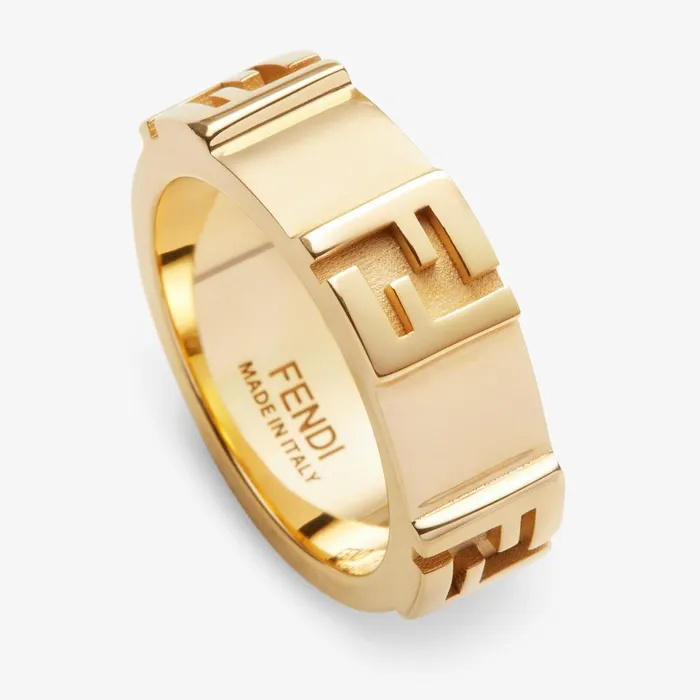 Fendi Rings Forever Fendi Ring Goldcolored Metal Ring 8211 Women