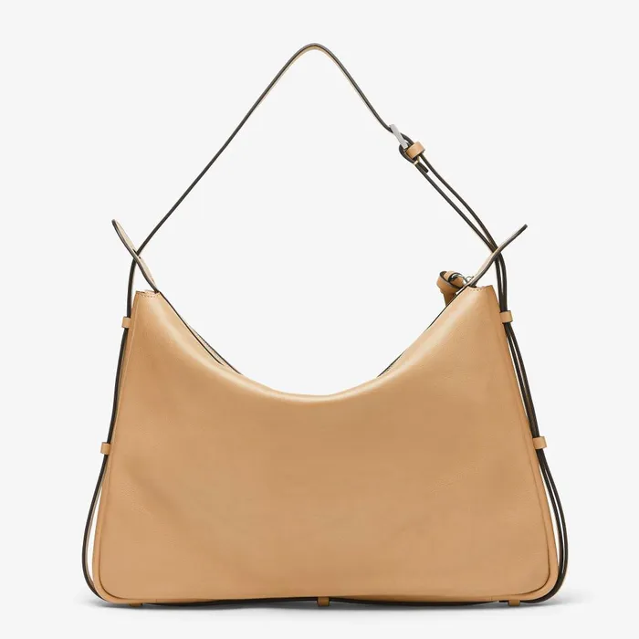 Fendi Shoulder and Crossbody Bags Simply Fendi Large Beige Leather Bag 8211 Women
