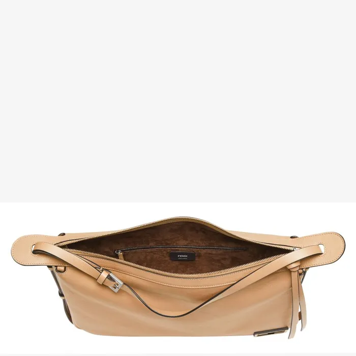 Fendi Shoulder and Crossbody Bags Simply Fendi Large Beige Leather Bag 8211 Women