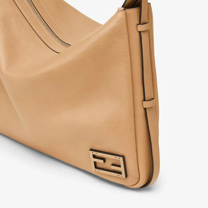 Fendi Shoulder and Crossbody Bags Simply Fendi Large Beige Leather Bag 8211 Women