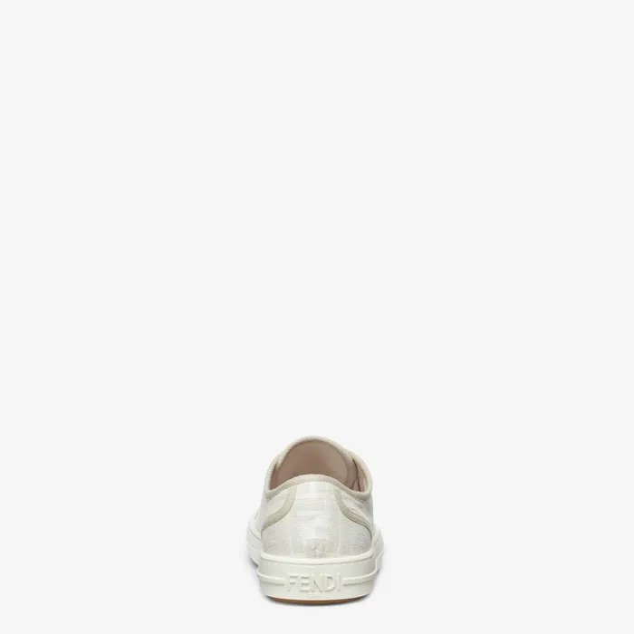Fendi Sneakers Fendi Domino White Fabric Lowtops 8211 Men