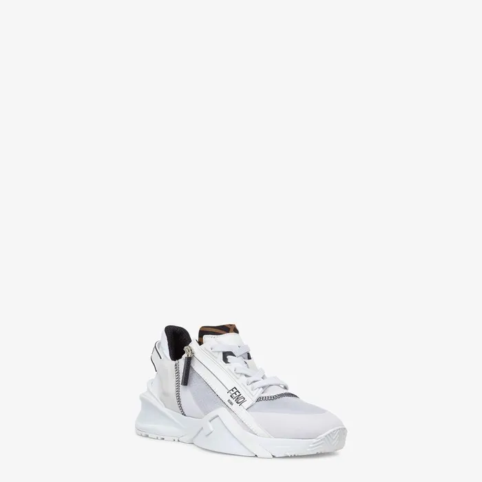 Fendi Sneakers Fendi Flow White Nylon And Suede Low Tops 8211 Women