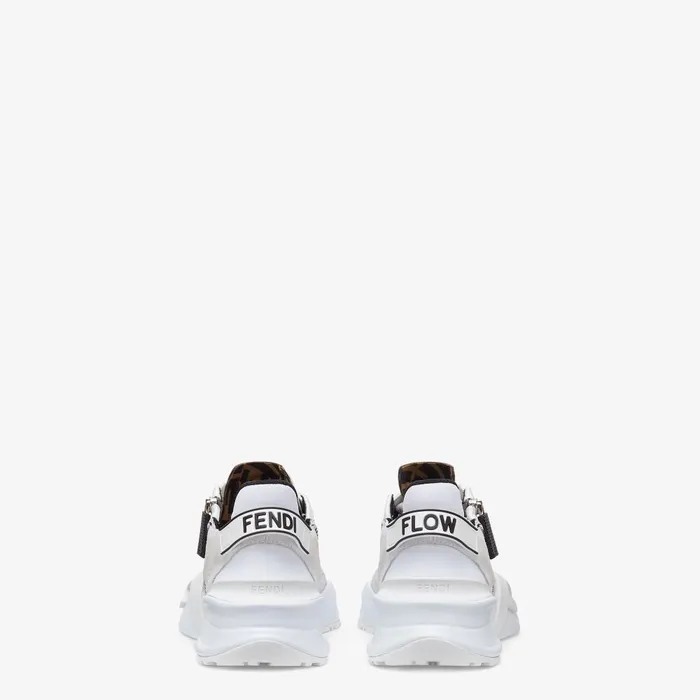 Fendi Sneakers Fendi Flow White Nylon And Suede Low Tops 8211 Women