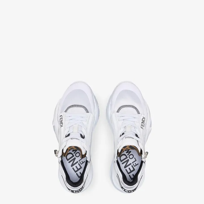 Fendi Sneakers Fendi Flow White Nylon And Suede Low Tops 8211 Women