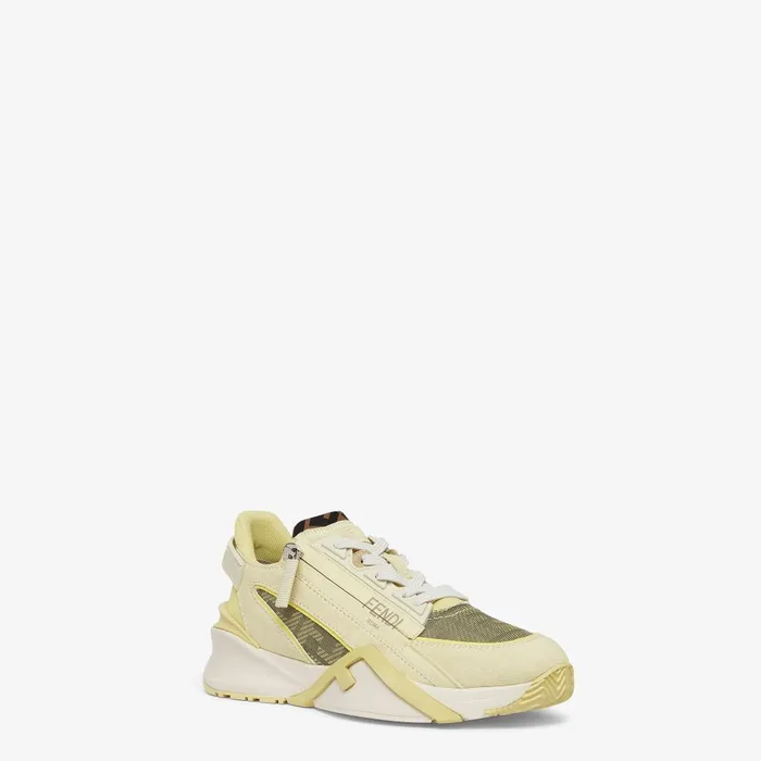 Fendi Sneakers Fendi Flow Yellow Suede Lowtops 8211 Women