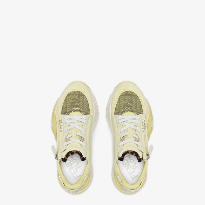 Fendi Sneakers Fendi Flow Yellow Suede Lowtops 8211 Women