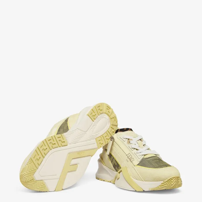 Fendi Sneakers Fendi Flow Yellow Suede Lowtops 8211 Women