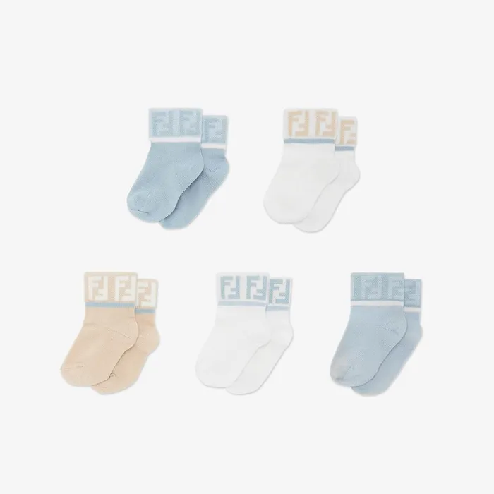 Fendi Strollers and Accessories Set Of Socks Set Of Multicolor Cotton Baby Socks 8211 Kids