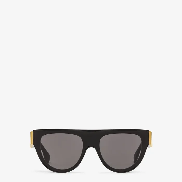 Fendi Sunglasses Fendi First Black Acetate Shield Sunglasses 8211 Women