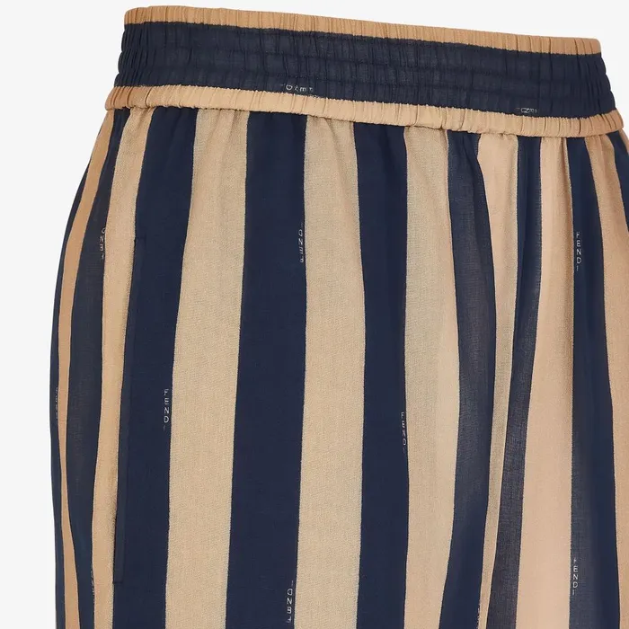 Fendi Swimwear Pants Blue Pequin Tulle Pants 8211 Women