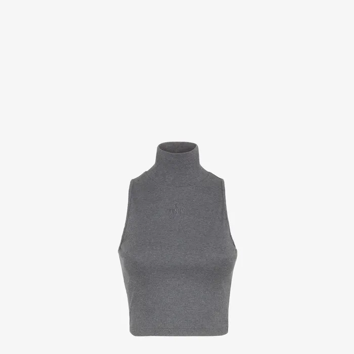 Fendi Tops and Shirts Top Gray Cotton Top 8211 Women