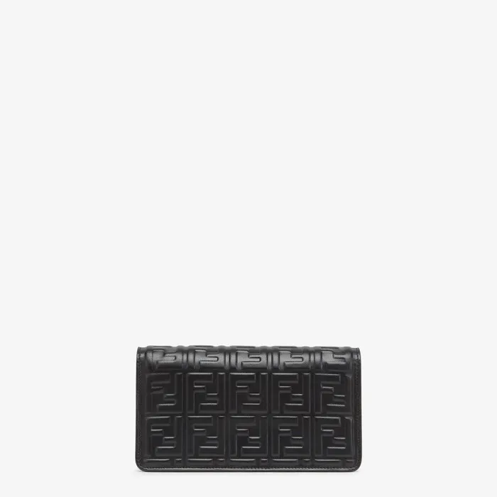 Fendi Wallets On Chain Wallet On Chain Baguette Black Nappa Leather Wallet 8211 Women