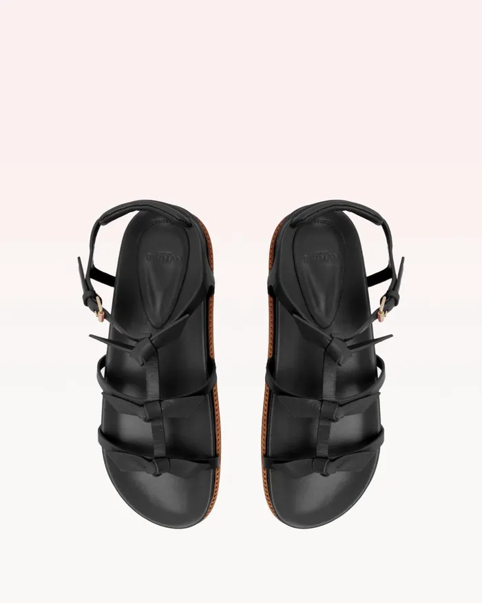 Flats Women Alexandre Birman Slim Lolita Black Sport Sandal 8211 Luxury Comfortable Sandals Black